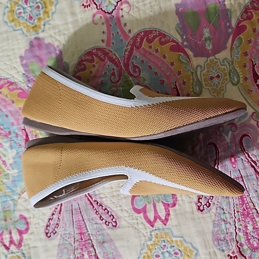 Birdies The Blackbird Mustard Knit Loafer Sz 7.5 - Picture 8 of 9